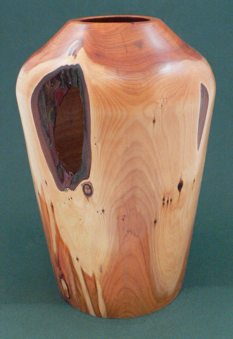 Wood art by Chris Rymer of Inside Out Wood Art made from - Yew