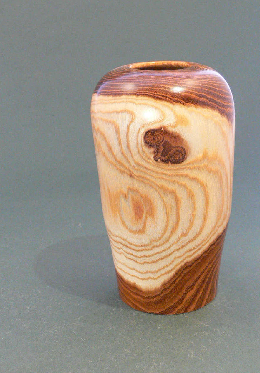 Wood art by Chris Rymer of Inside Out Wood Art made from - Laburnum