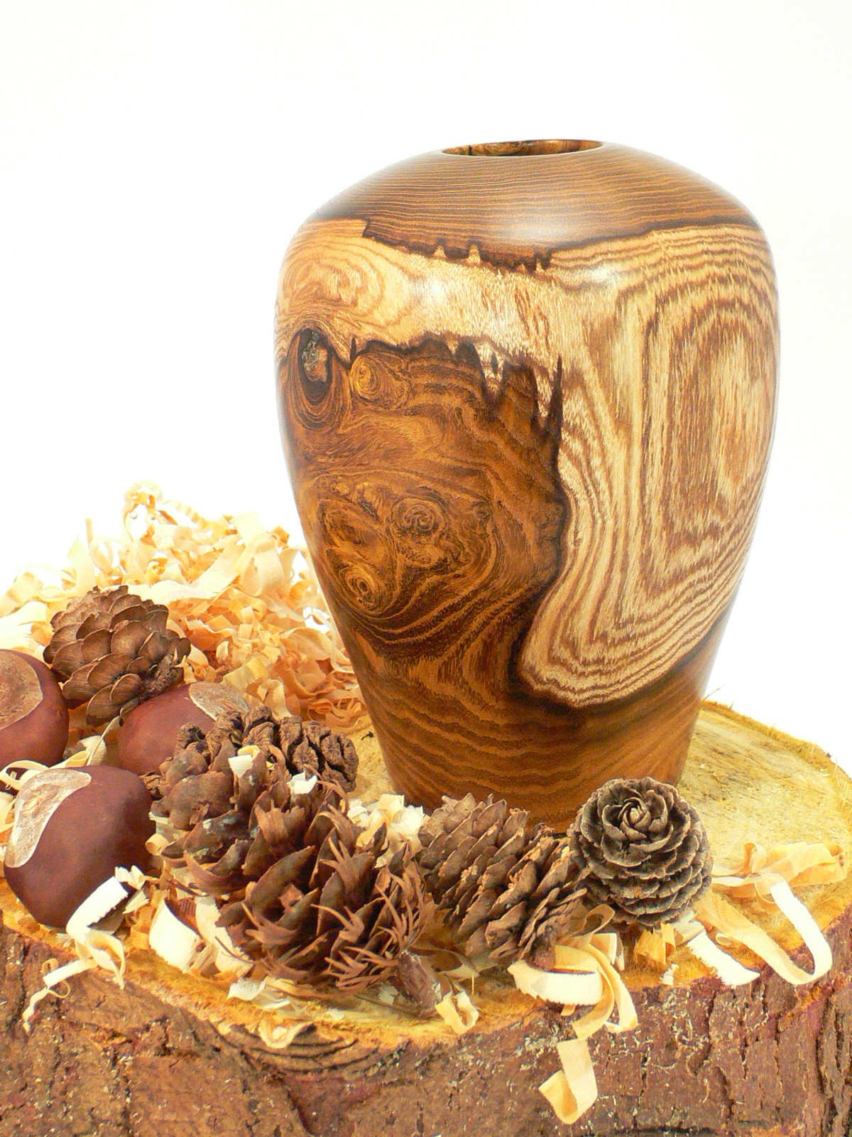 Wood art by Chris Rymer of Inside Out Wood Art made from - Laburnum