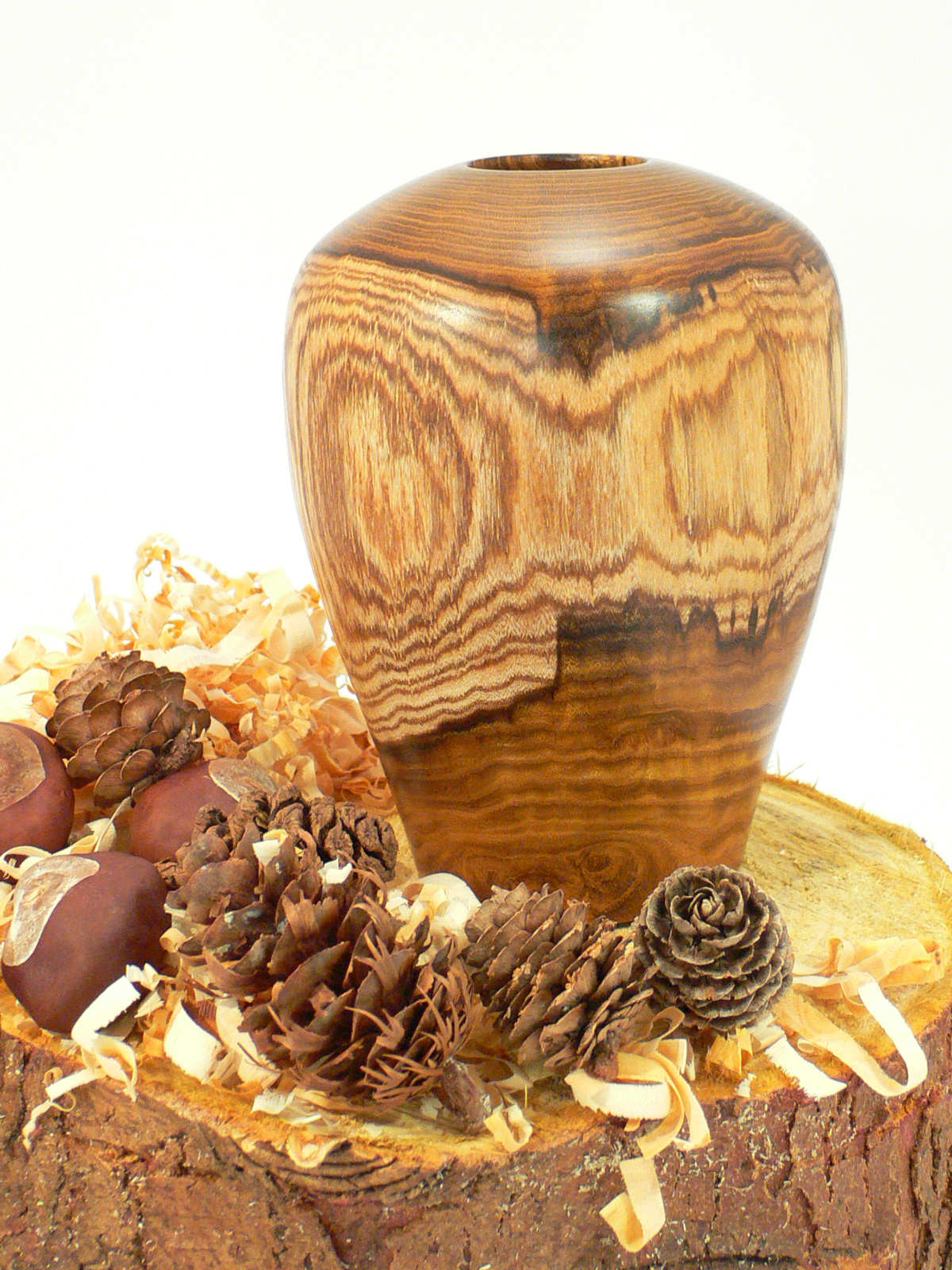 Wood art by Chris Rymer of Inside Out Wood Art made from - Laburnum