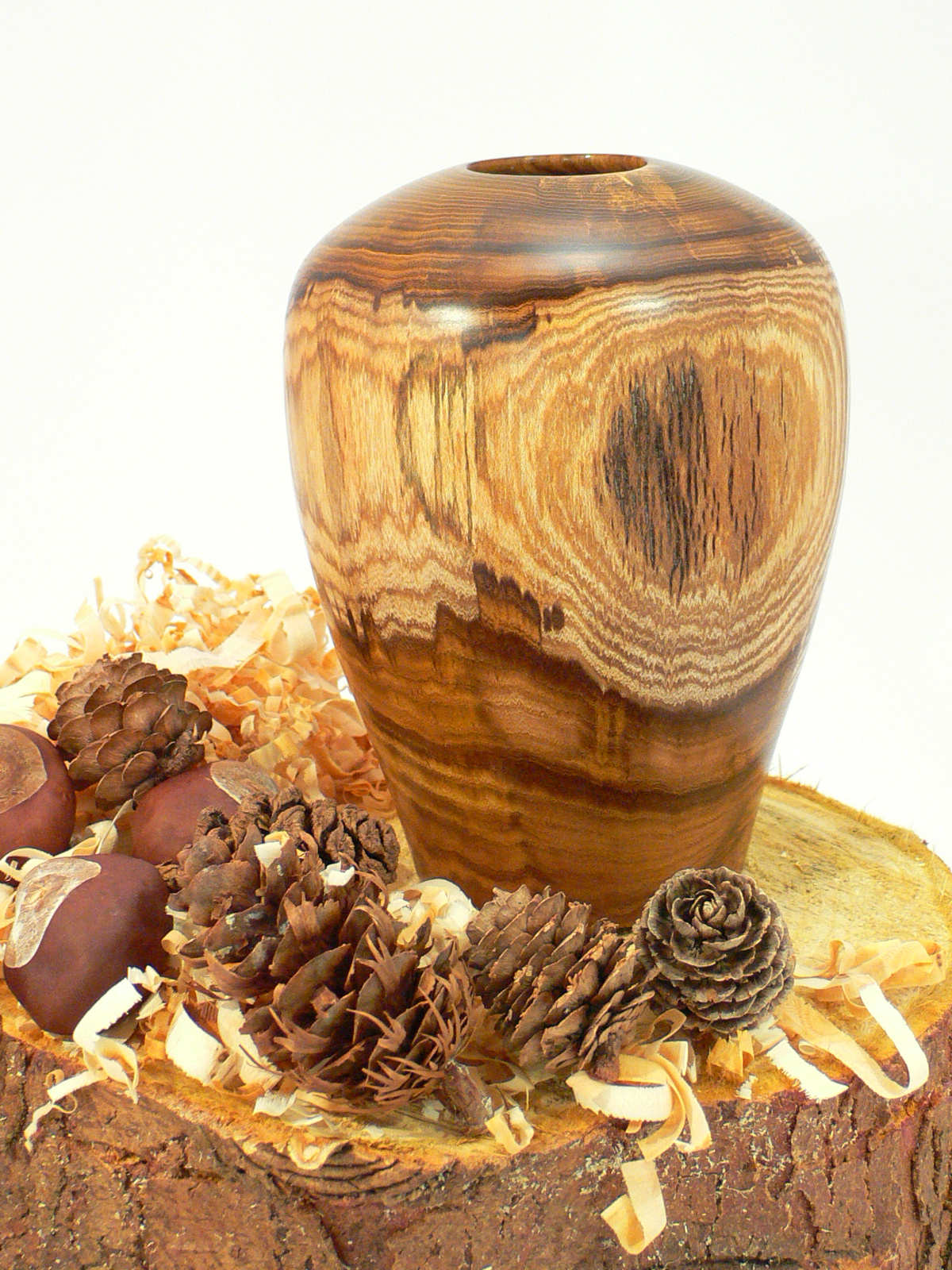 Wood art by Chris Rymer of Inside Out Wood Art made from - Laburnum