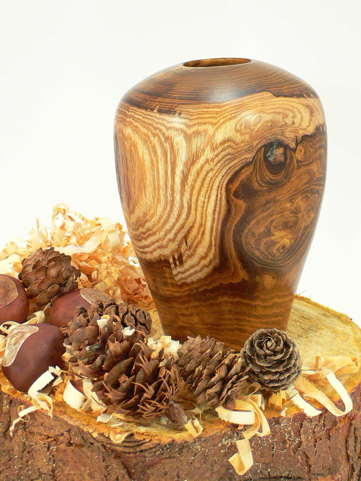 Wood art by Chris Rymer of Inside Out Wood Art made from - Laburnum