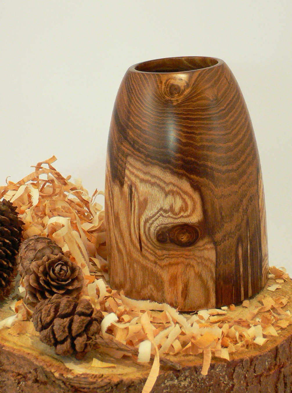 Wood art by Chris Rymer of Inside Out Wood Art made from - Laburnum