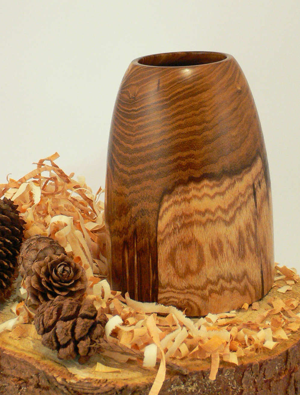 Wood art by Chris Rymer of Inside Out Wood Art made from - Laburnum