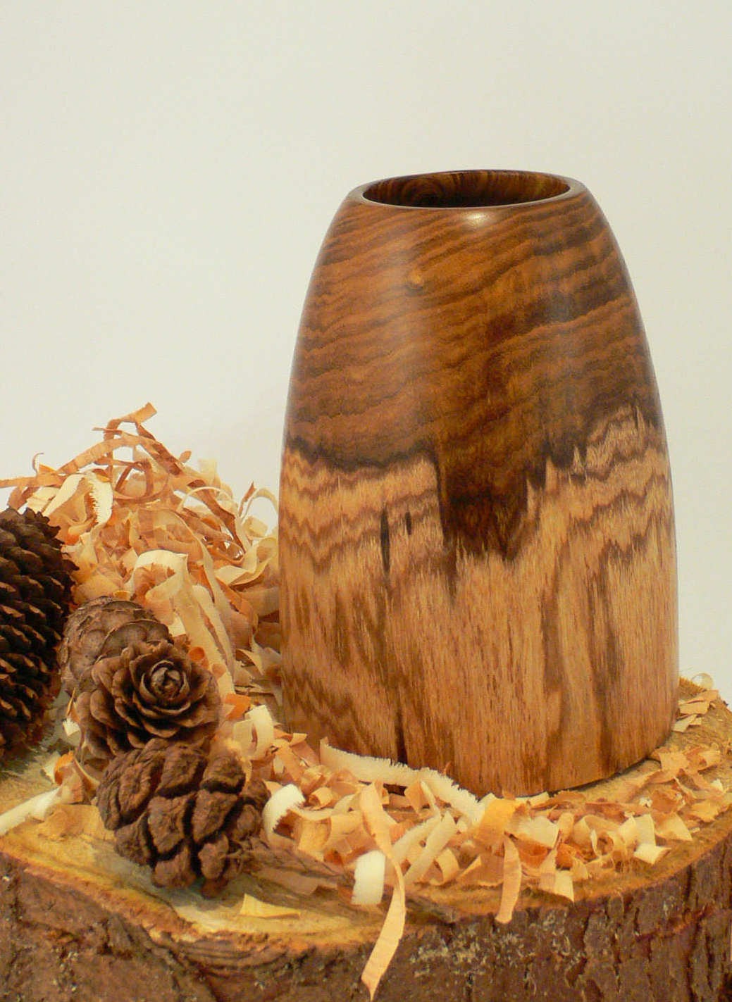 Wood art by Chris Rymer of Inside Out Wood Art made from - Laburnum
