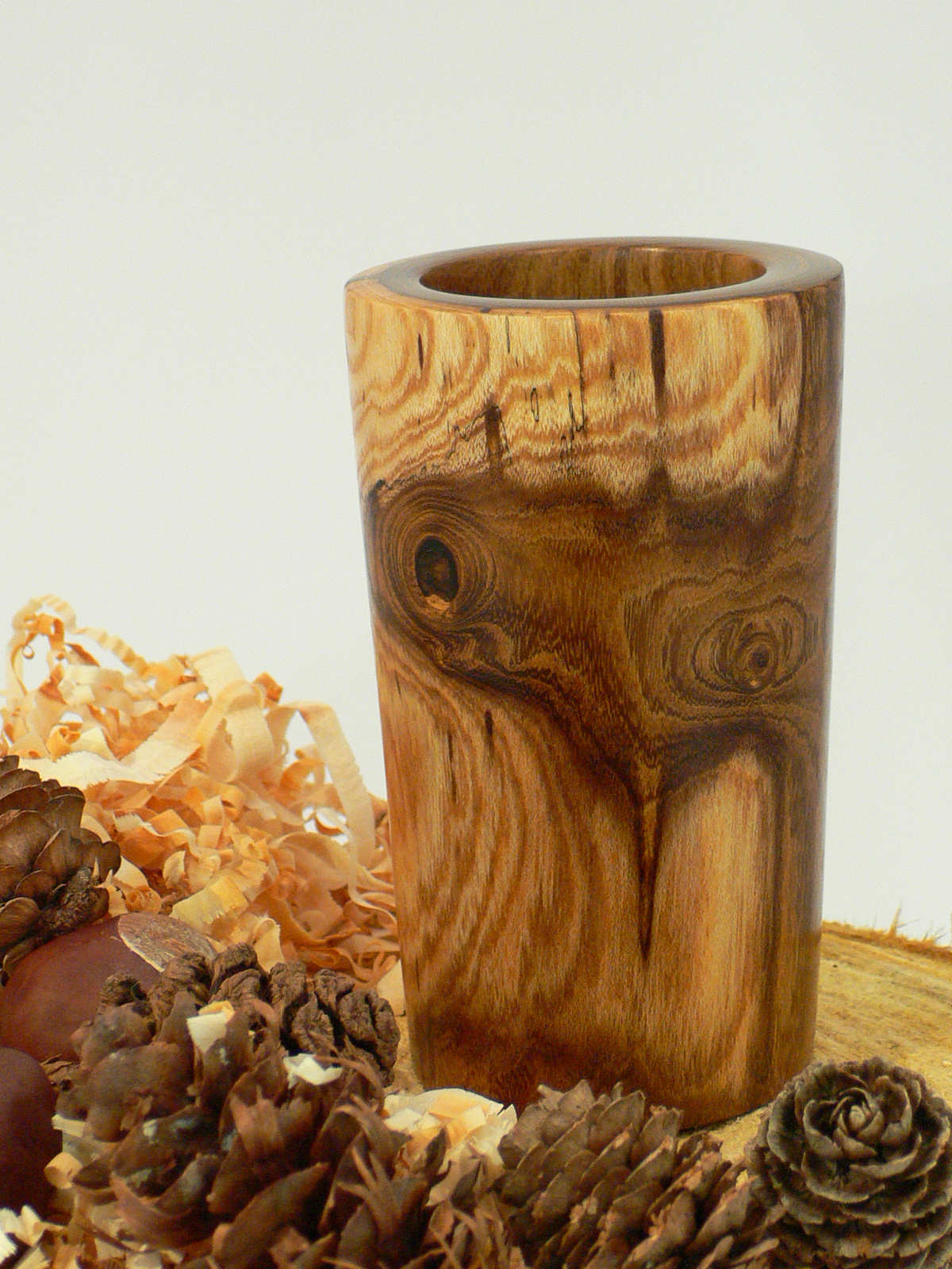 Wood art by Chris Rymer of Inside Out Wood Art made from - Laburnum