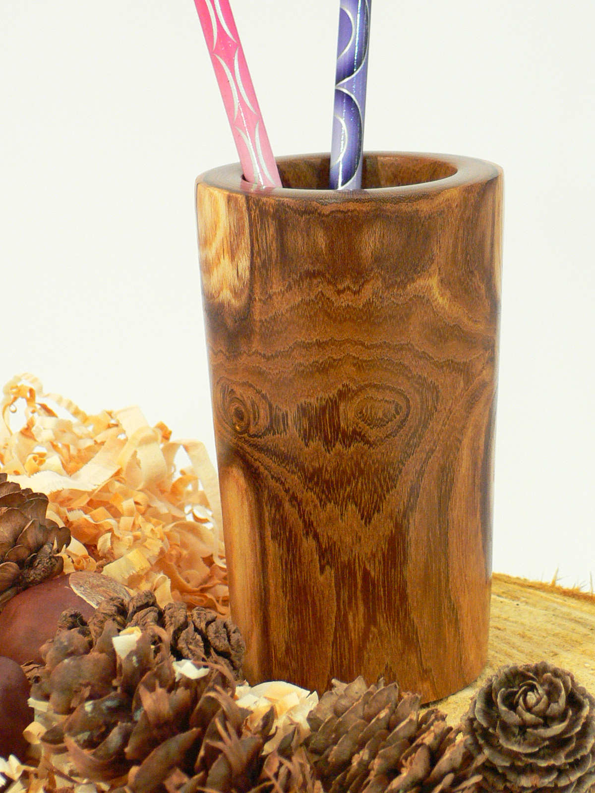 Wood art by Chris Rymer of Inside Out Wood Art made from - Laburnum
