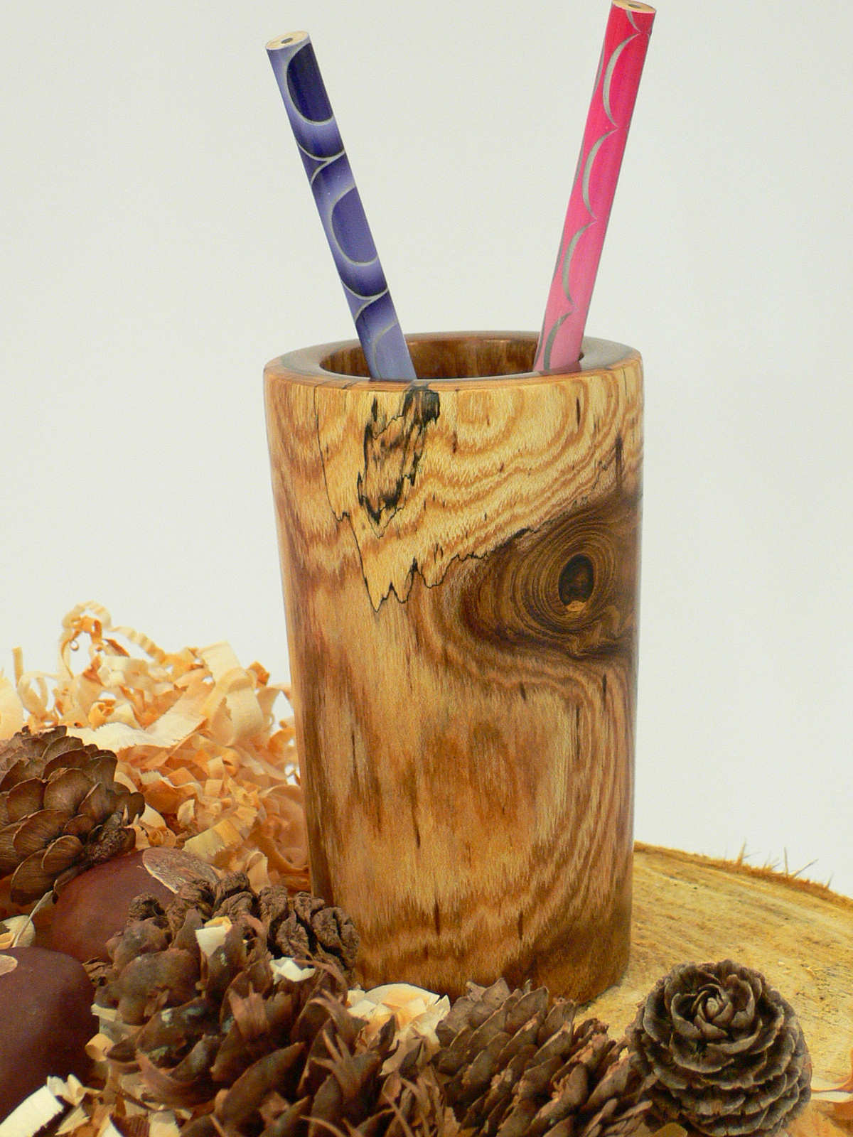 Wood art by Chris Rymer of Inside Out Wood Art made from - Laburnum