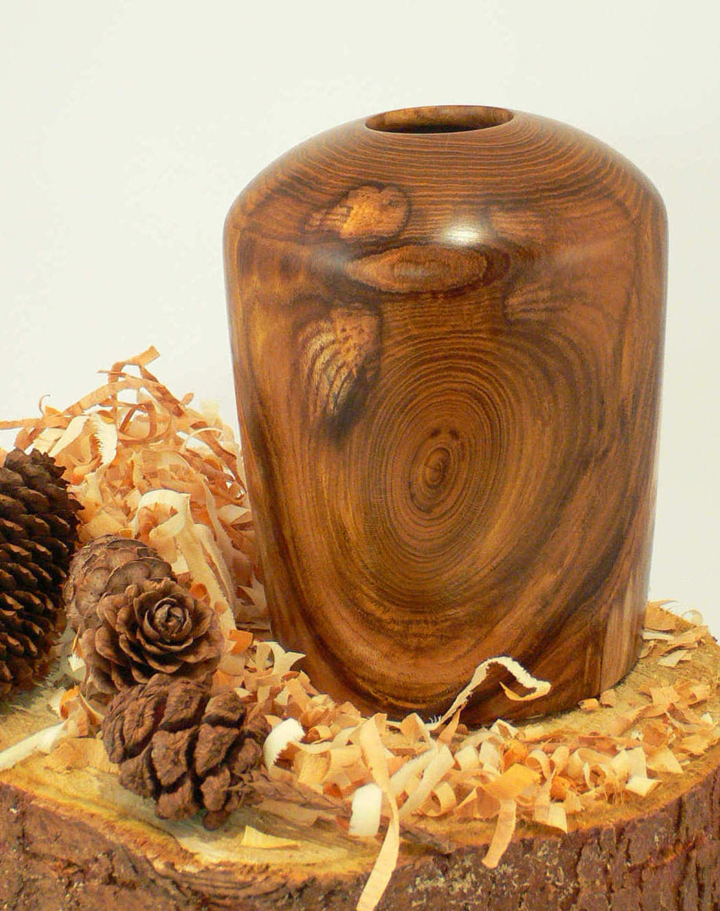 Wood art by Chris Rymer of Inside Out Wood Art made from - Laburnum