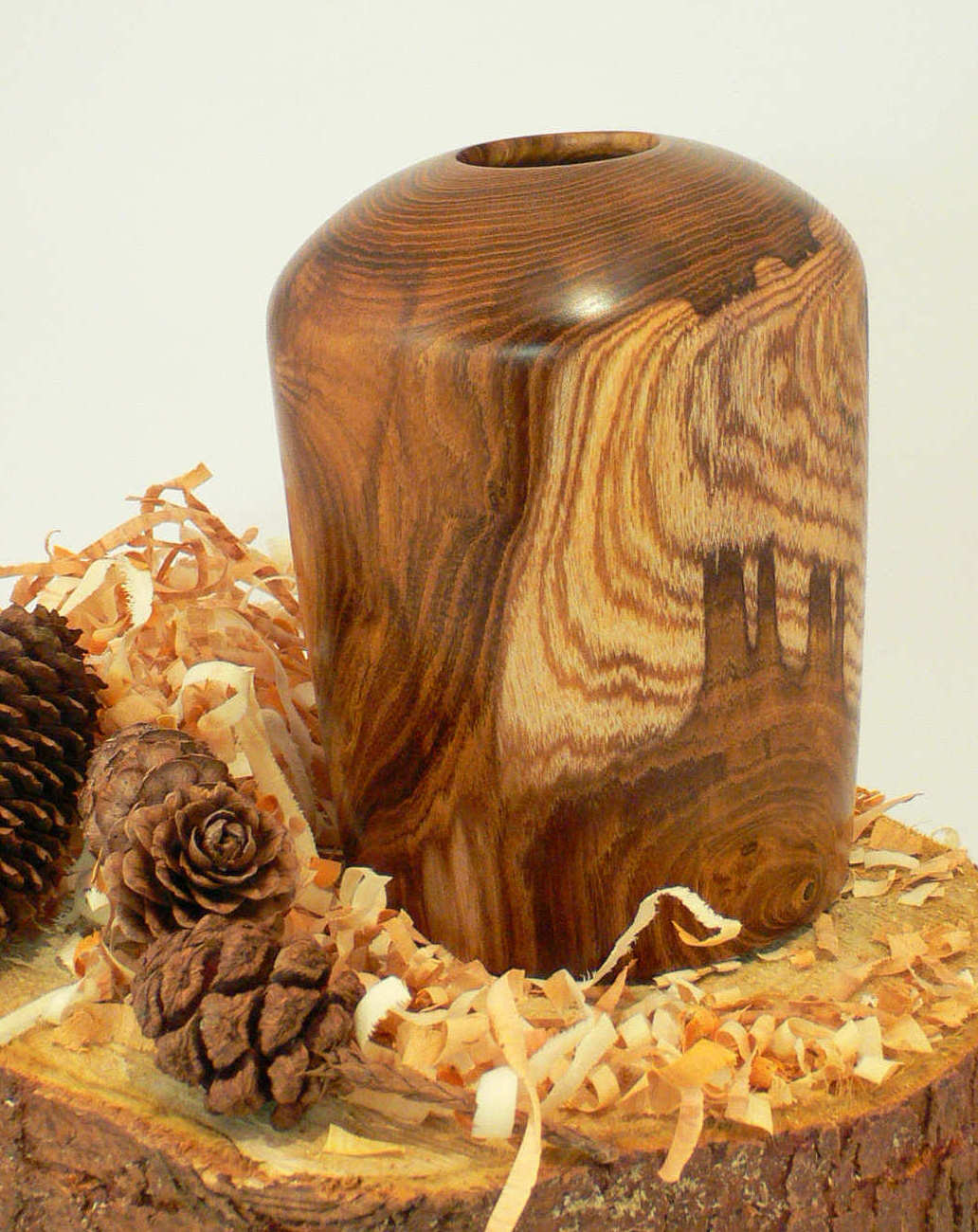 Wood art by Chris Rymer of Inside Out Wood Art made from - Laburnum