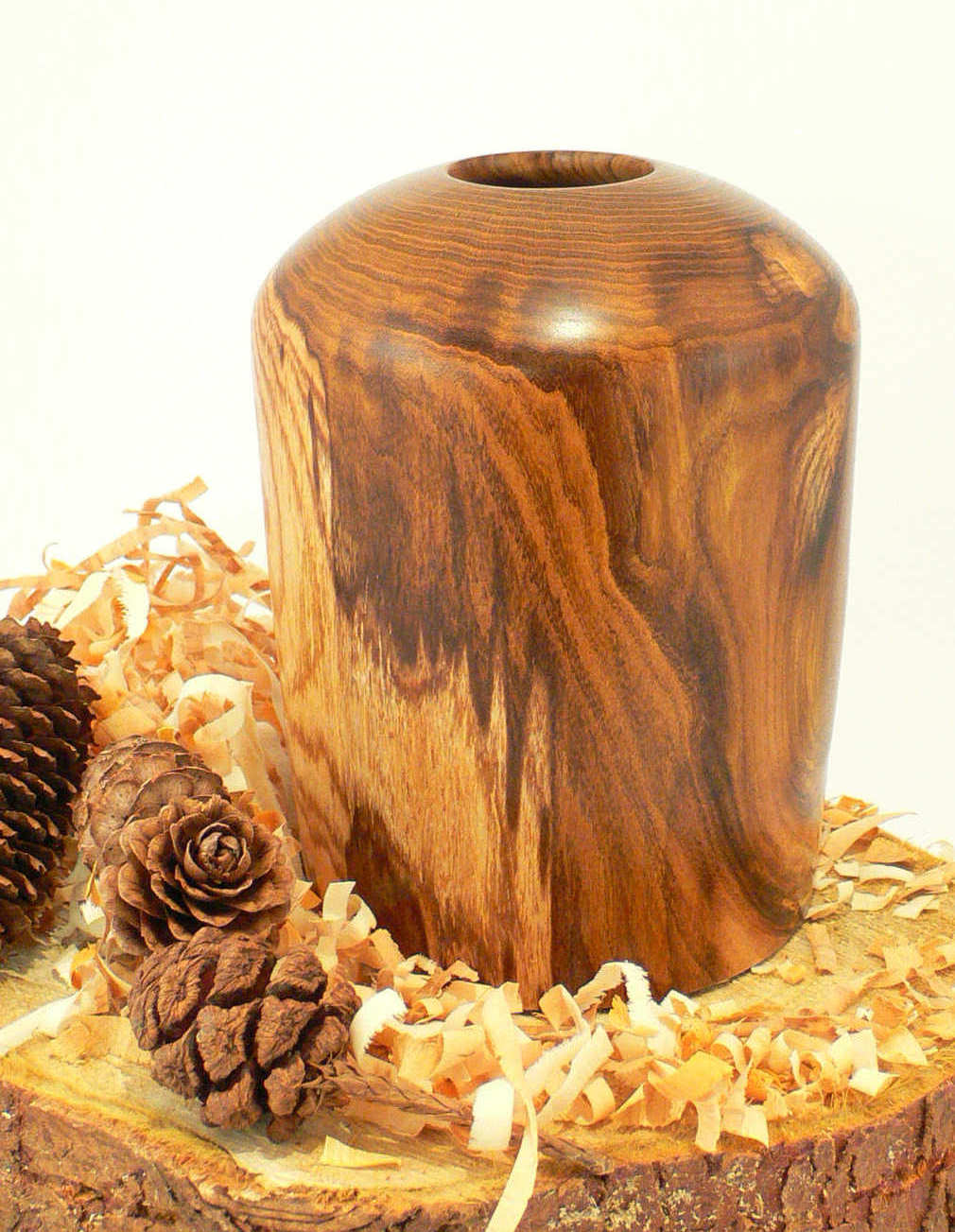 Wood art by Chris Rymer of Inside Out Wood Art made from - Laburnum