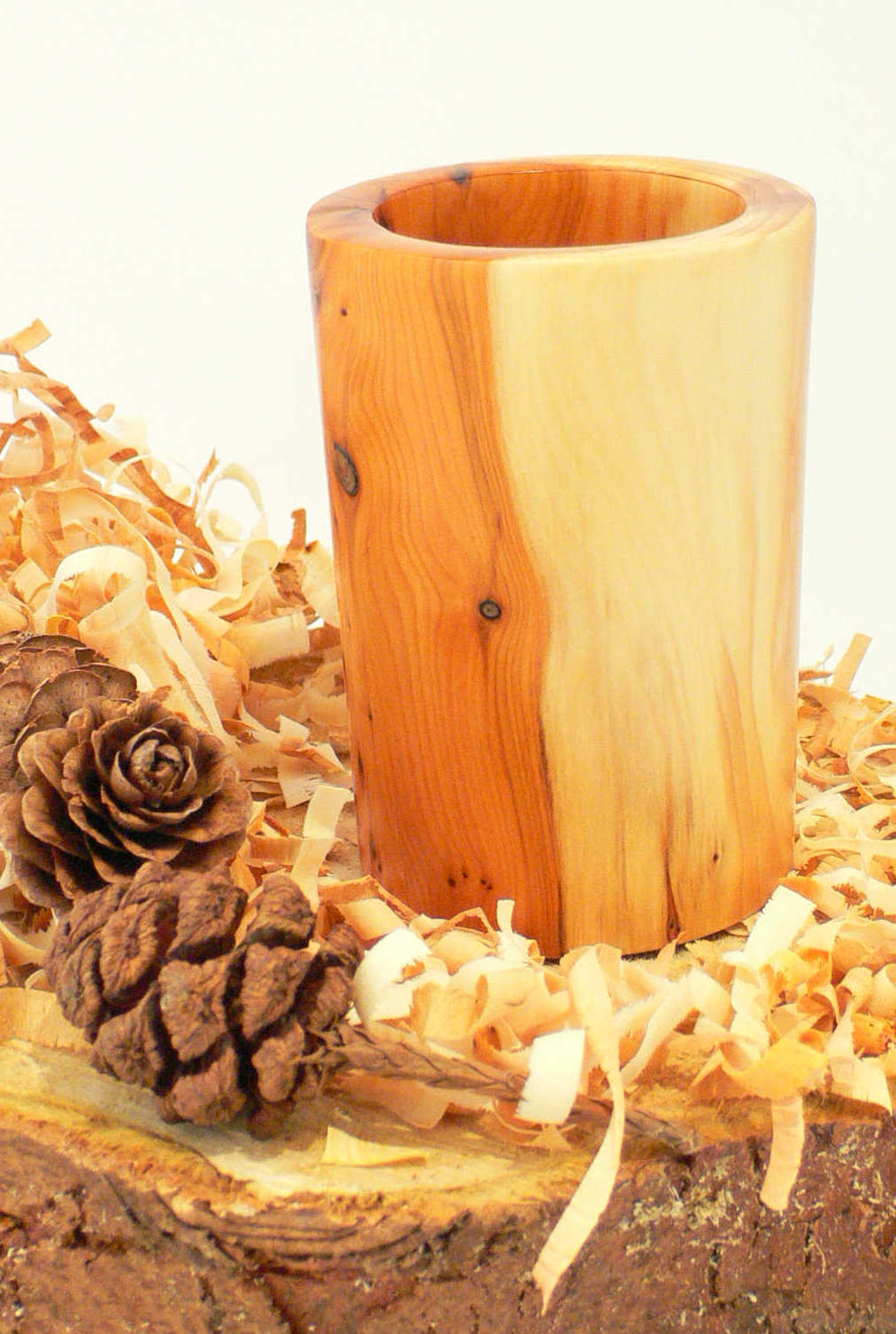 Wood art by Chris Rymer of Inside Out Wood Art made from - Yew