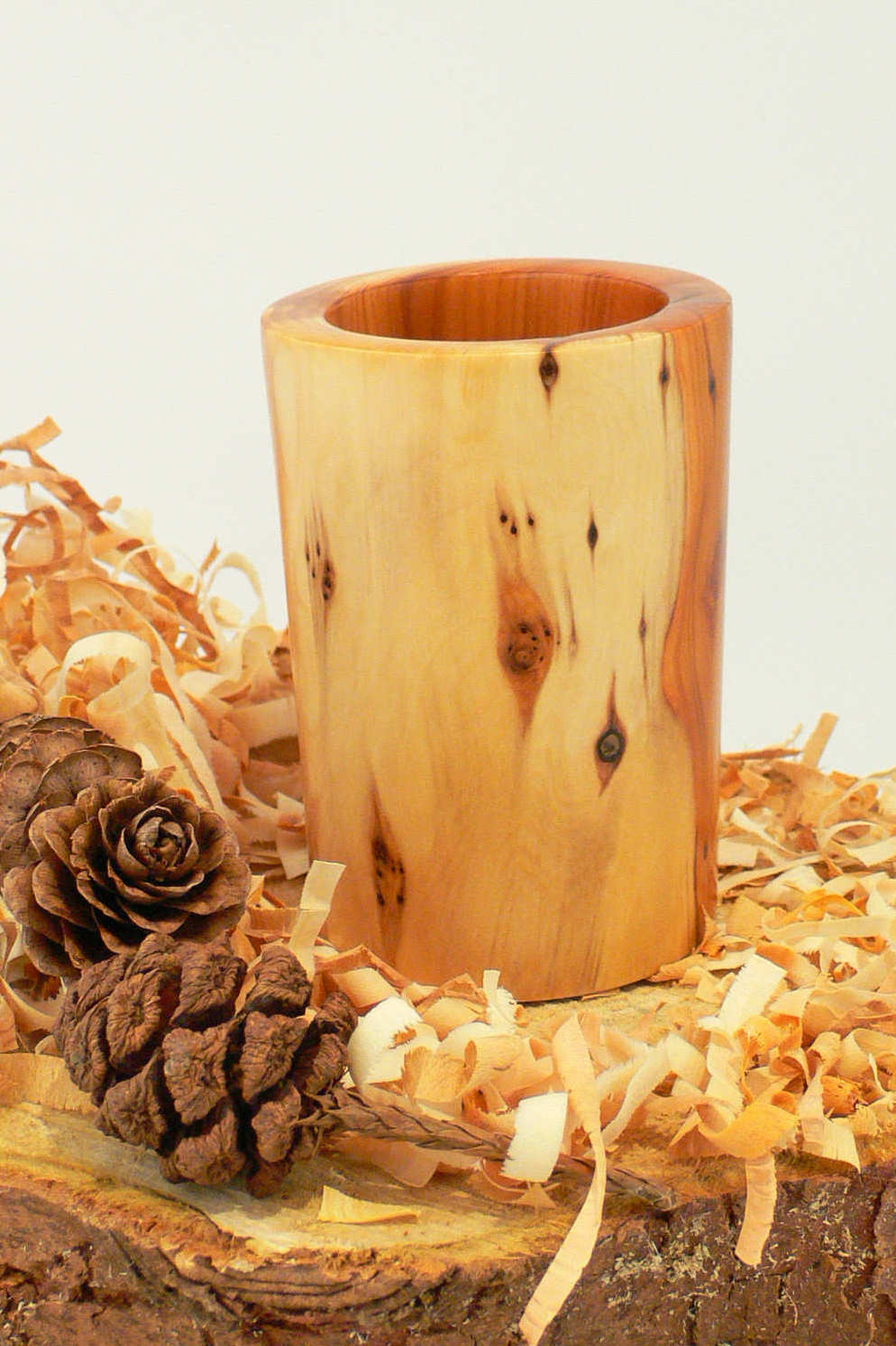 Wood art by Chris Rymer of Inside Out Wood Art made from - Yew