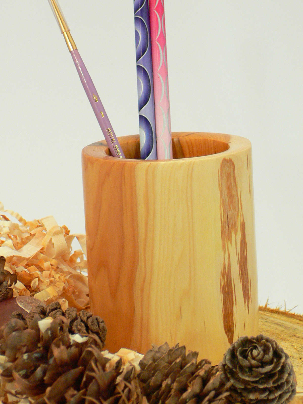 Wood art by Chris Rymer of Inside Out Wood Art made from - Yew
