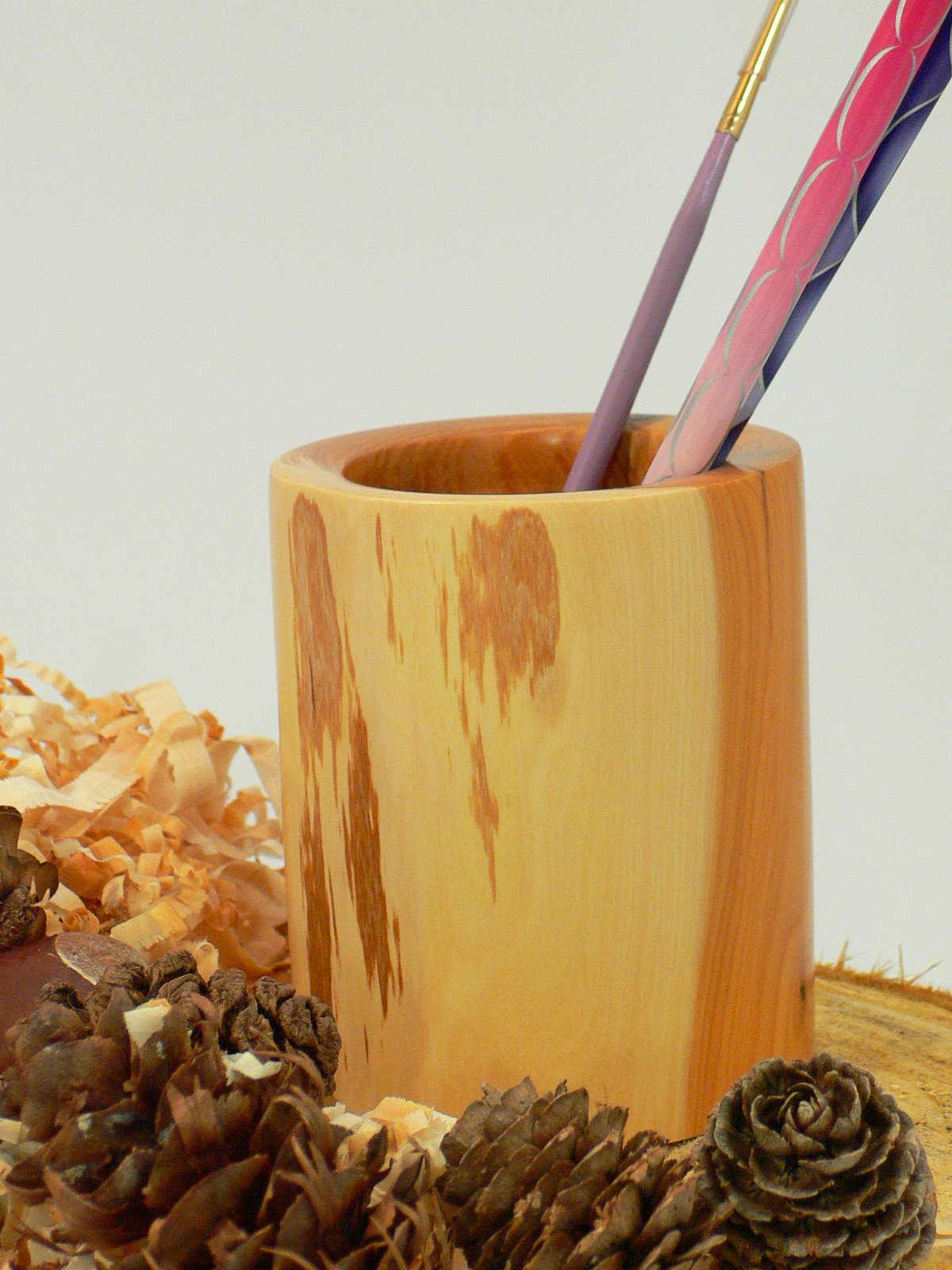Wood art by Chris Rymer of Inside Out Wood Art made from - Yew