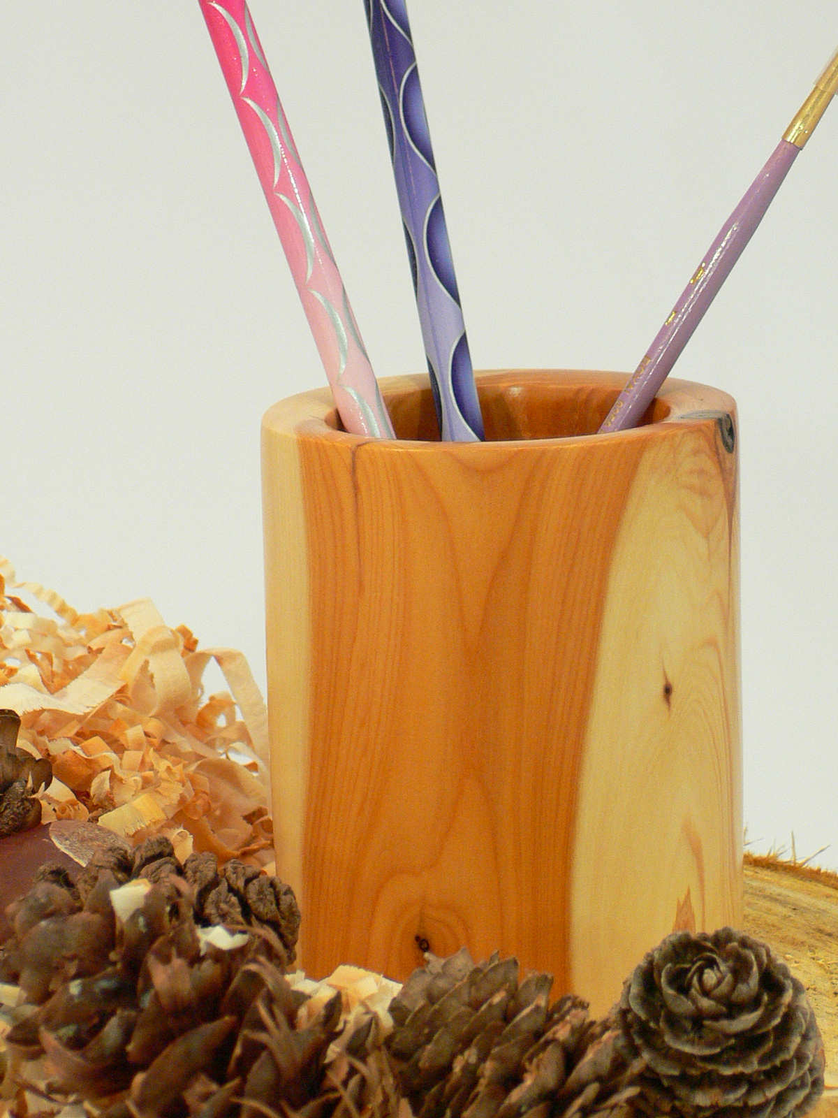 Wood art by Chris Rymer of Inside Out Wood Art made from - Yew