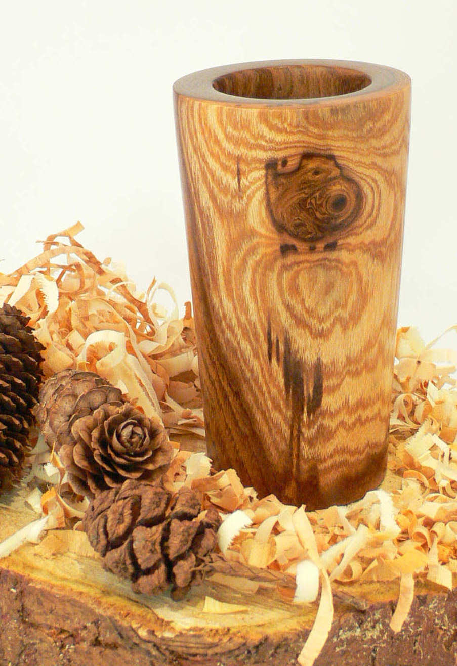 Wood art by Chris Rymer of Inside Out Wood Art made from - Laburnum