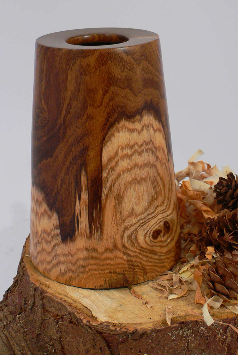 Wood art by Chris Rymer of Inside Out Wood Art made from - Laburnum