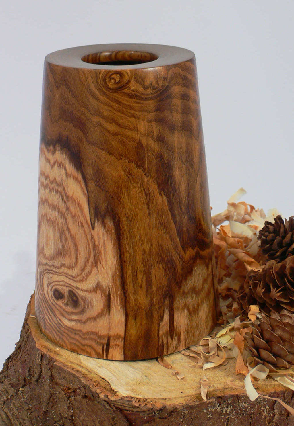 Wood art by Chris Rymer of Inside Out Wood Art made from - Laburnum