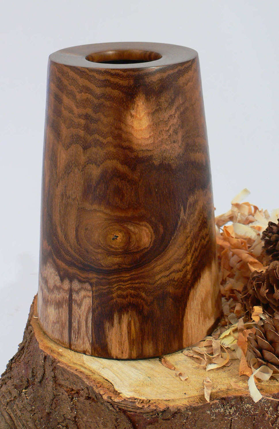 Wood art by Chris Rymer of Inside Out Wood Art made from - Laburnum