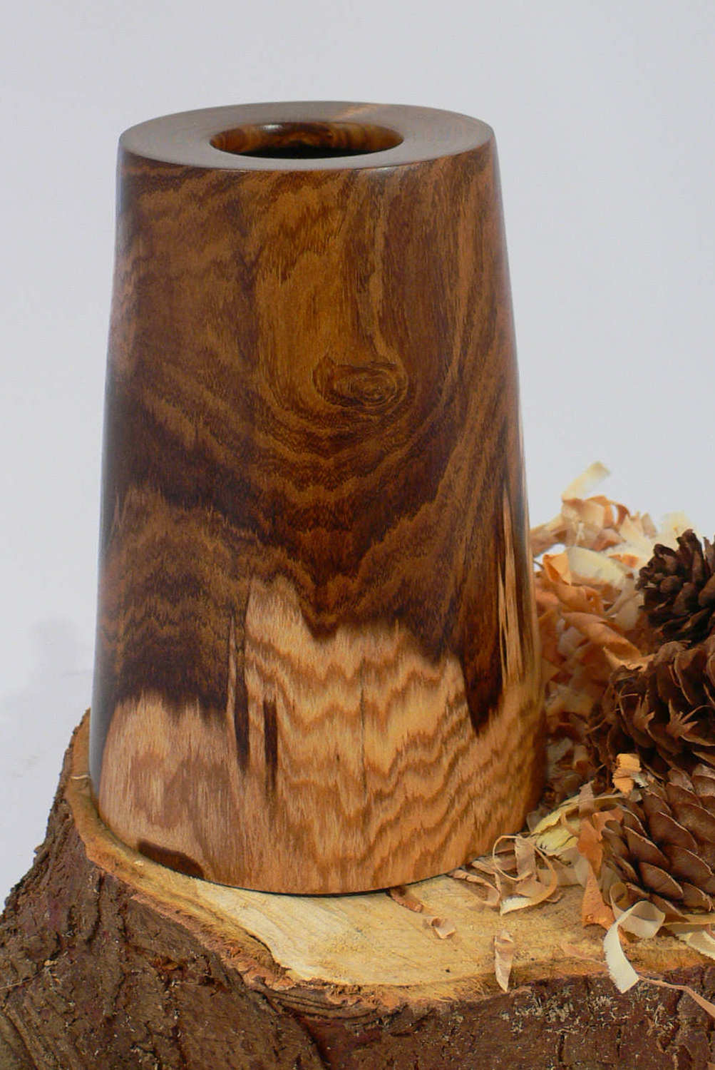 Wood art by Chris Rymer of Inside Out Wood Art made from - Laburnum