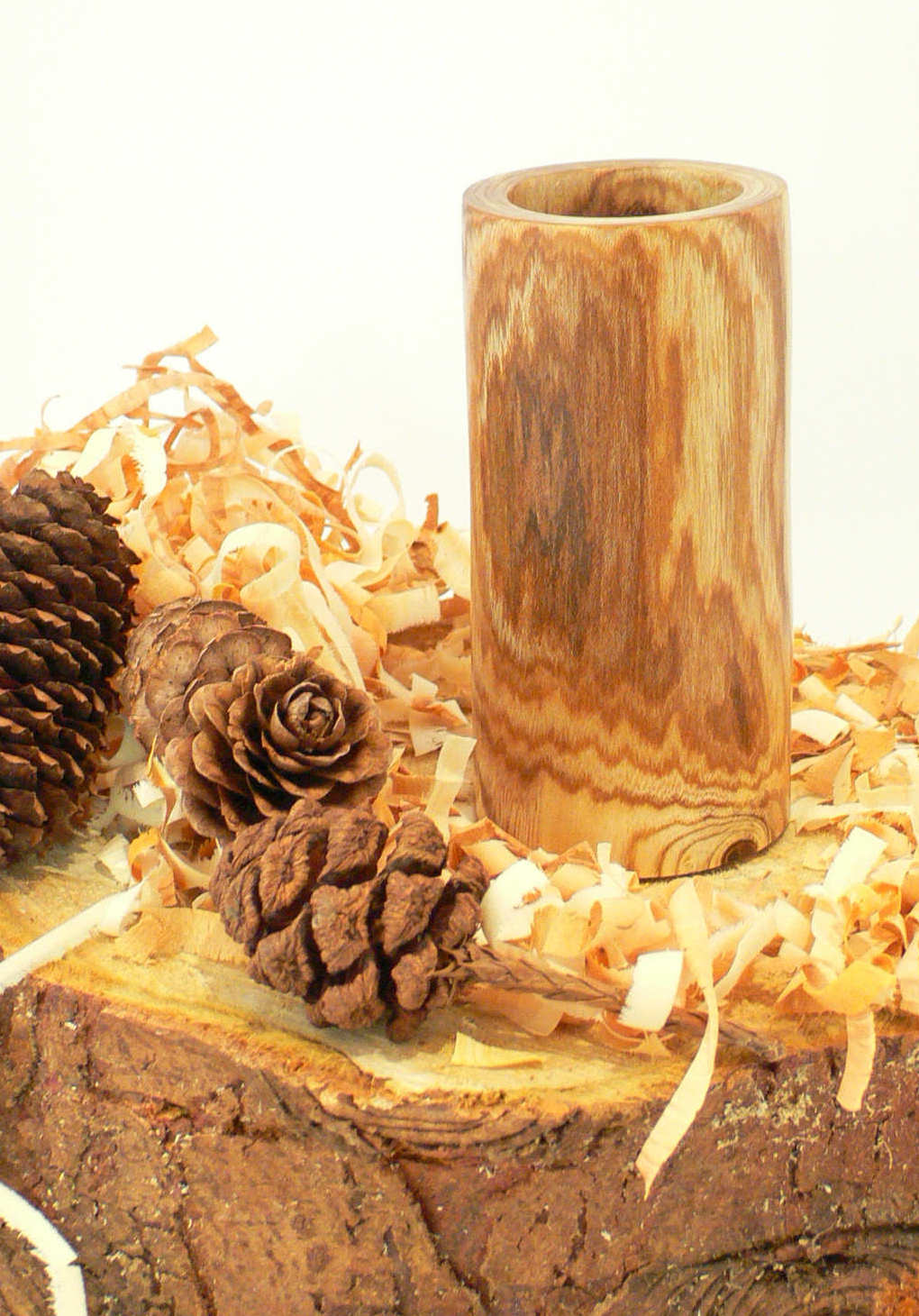 Wood art by Chris Rymer of Inside Out Wood Art made from - Laburnum