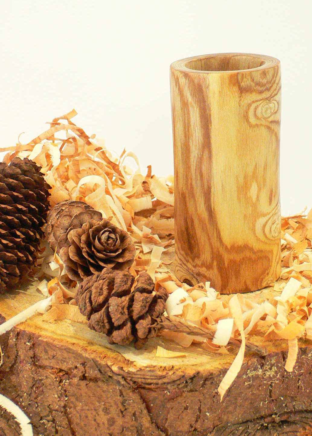 Wood art by Chris Rymer of Inside Out Wood Art made from - Laburnum