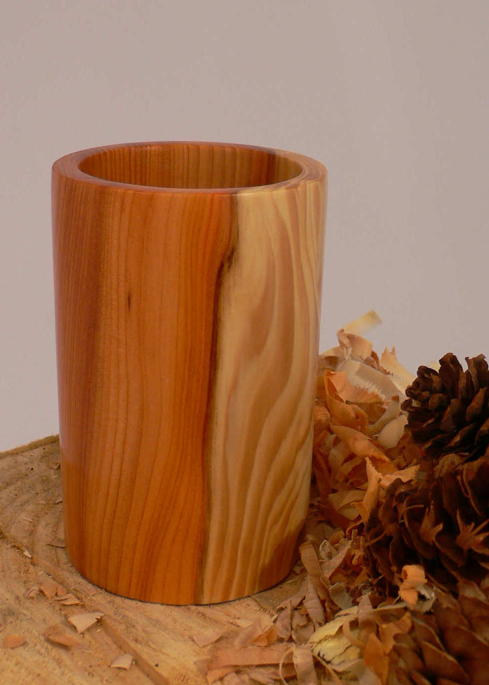 Wood art by Chris Rymer of Inside Out Wood Art made from - Yew