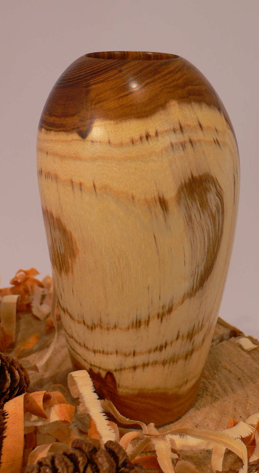Wood art by Chris Rymer of Inside Out Wood Art made from - Laburnum