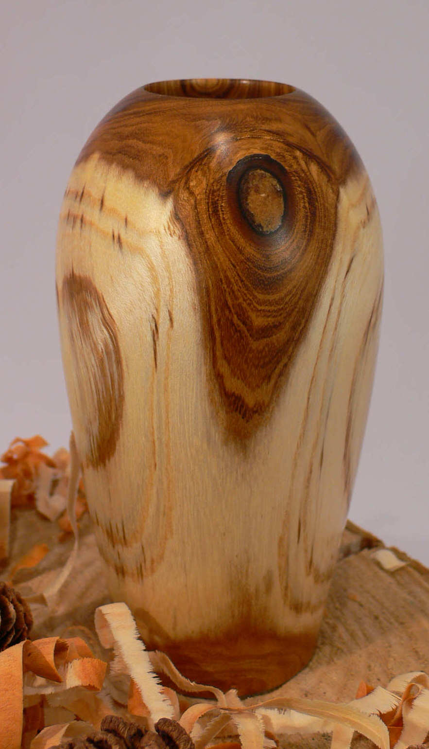 Wood art by Chris Rymer of Inside Out Wood Art made from - Laburnum