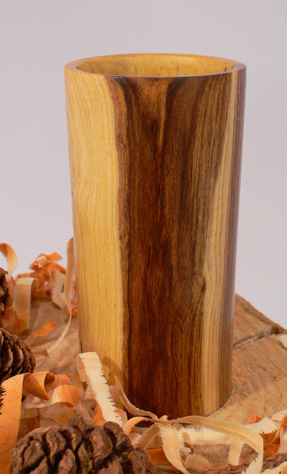 Wood art by Chris Rymer of Inside Out Wood Art made from - Laburnum