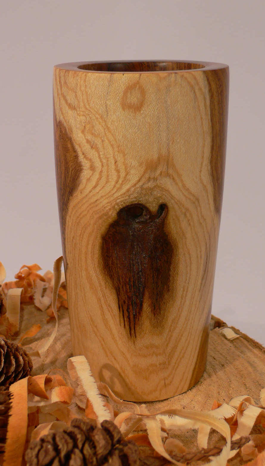 Wood art by Chris Rymer of Inside Out Wood Art made from - Laburnum