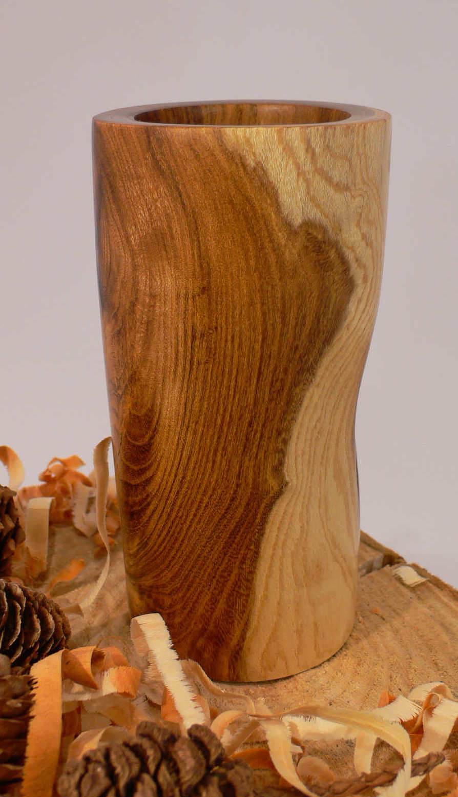 Wood art by Chris Rymer of Inside Out Wood Art made from - Laburnum