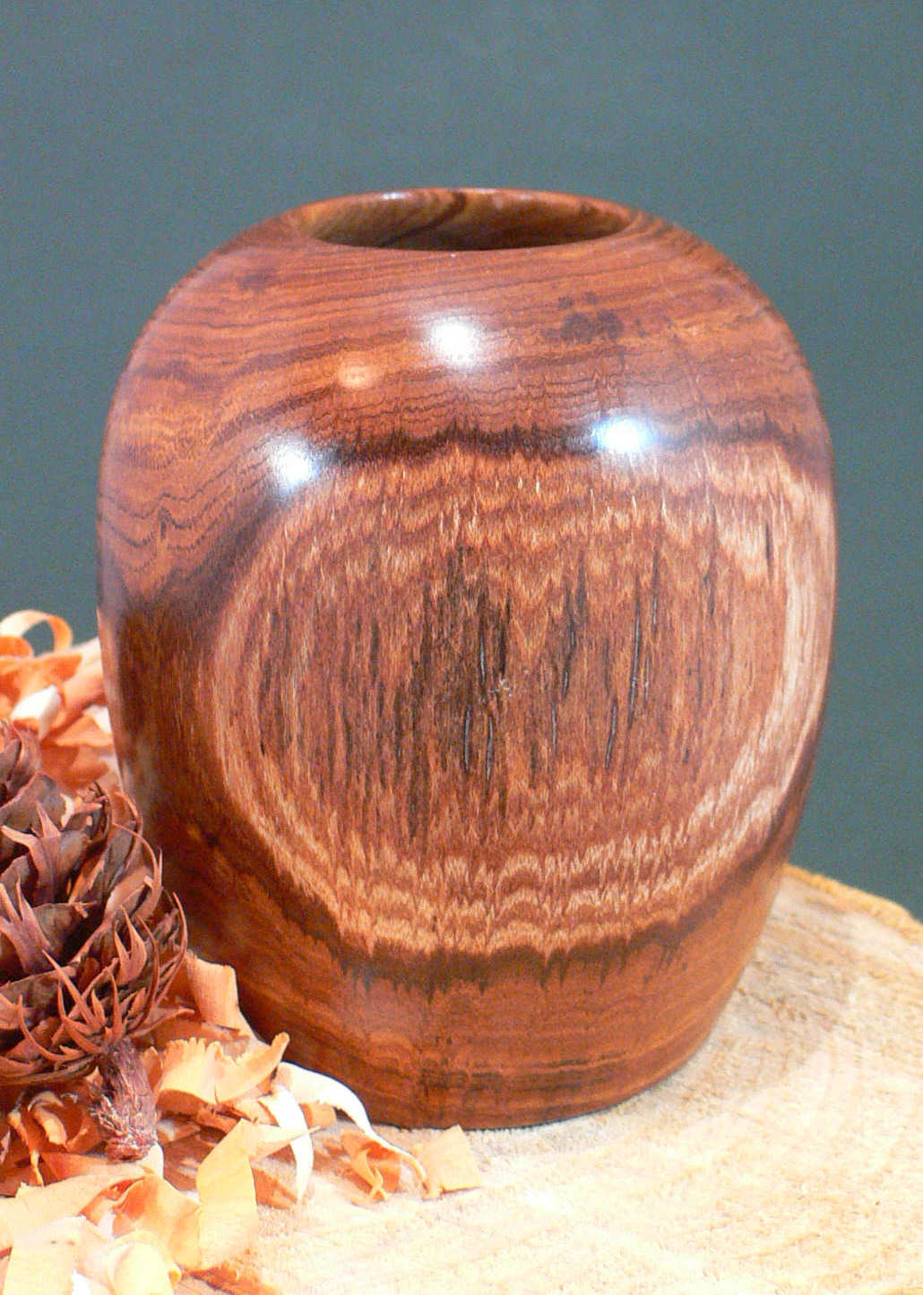 Wood art by Chris Rymer of Inside Out Wood Art made from - Laburnum