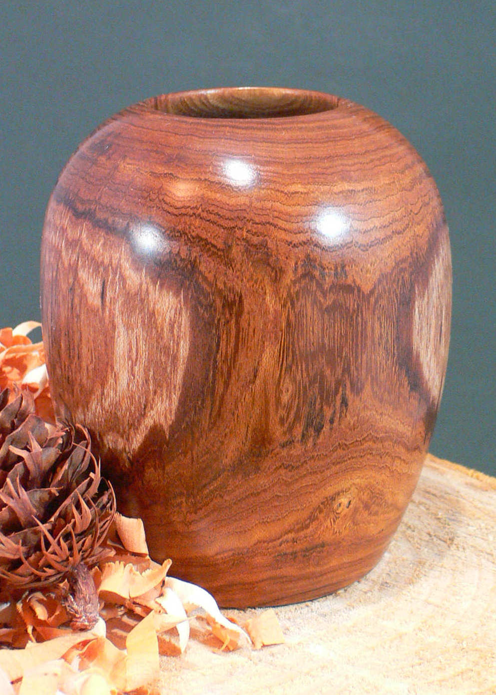 Wood art by Chris Rymer of Inside Out Wood Art made from - Laburnum
