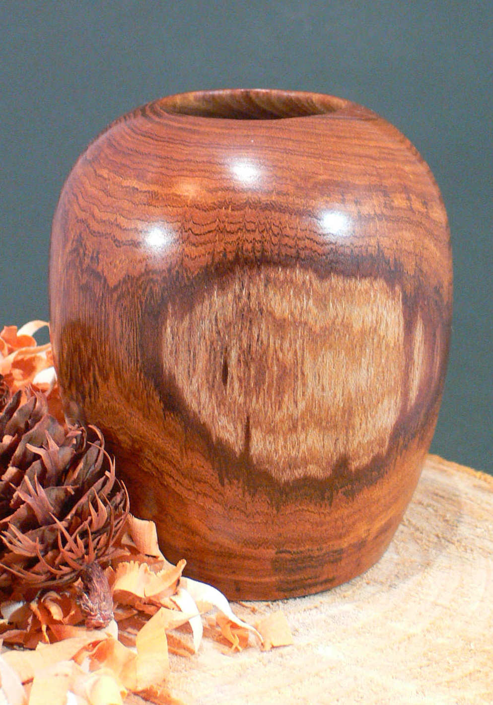Wood art by Chris Rymer of Inside Out Wood Art made from - Laburnum