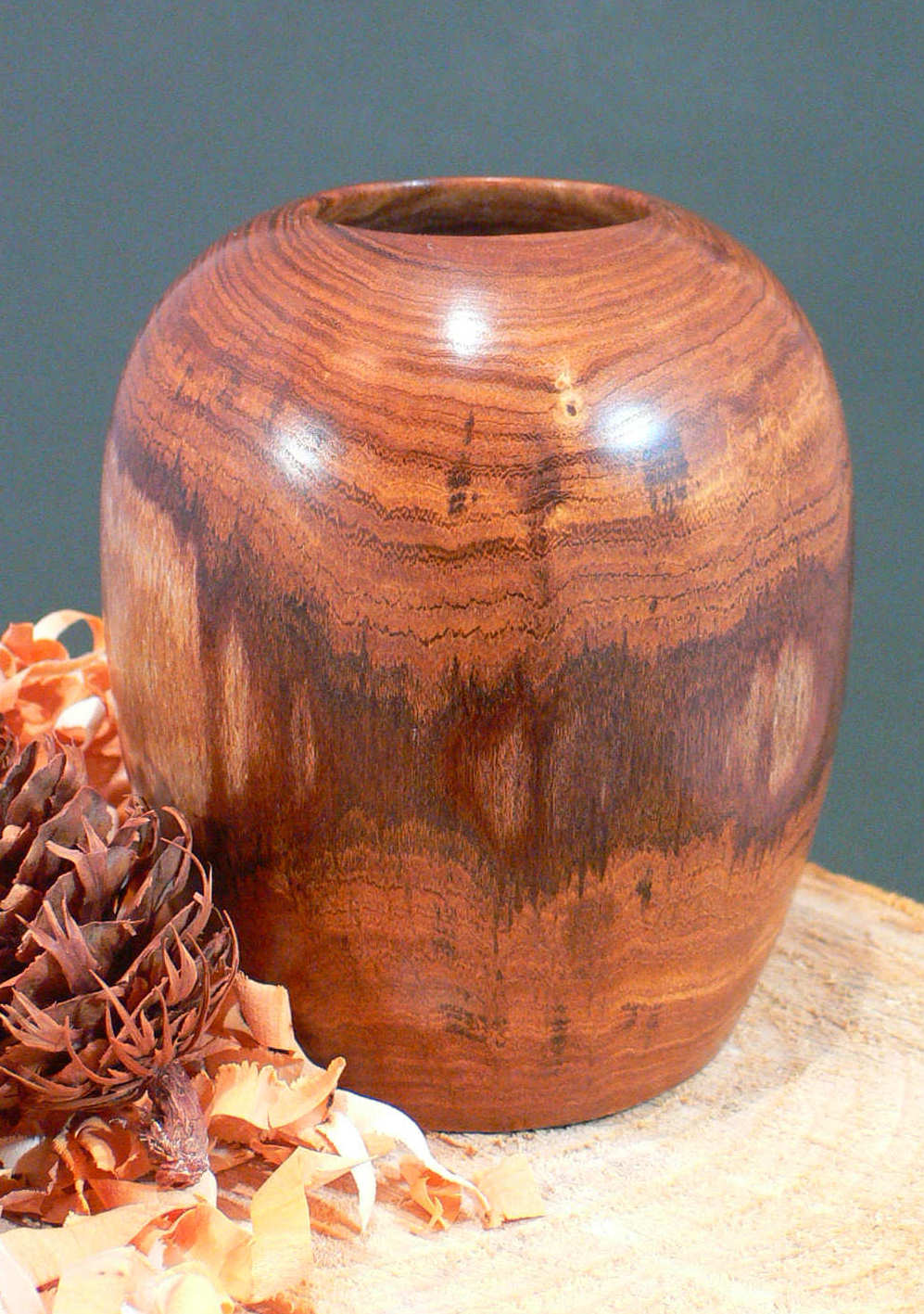 Wood art by Chris Rymer of Inside Out Wood Art made from - Laburnum