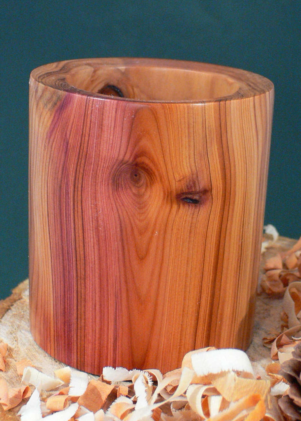 Wood art by Chris Rymer of Inside Out Wood Art made from - Yew