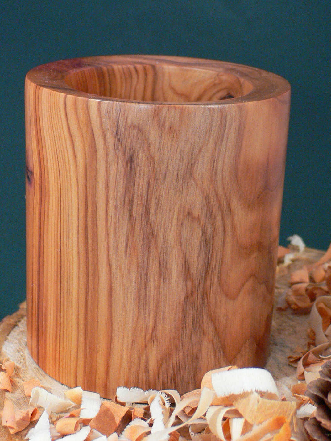 Wood art by Chris Rymer of Inside Out Wood Art made from - Yew