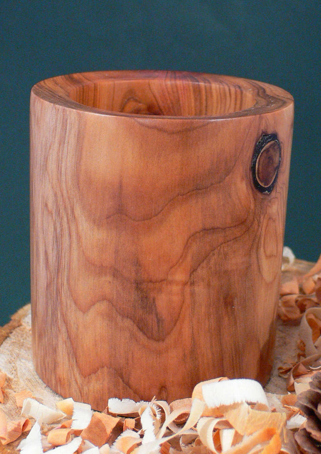 Wood art by Chris Rymer of Inside Out Wood Art made from - Yew