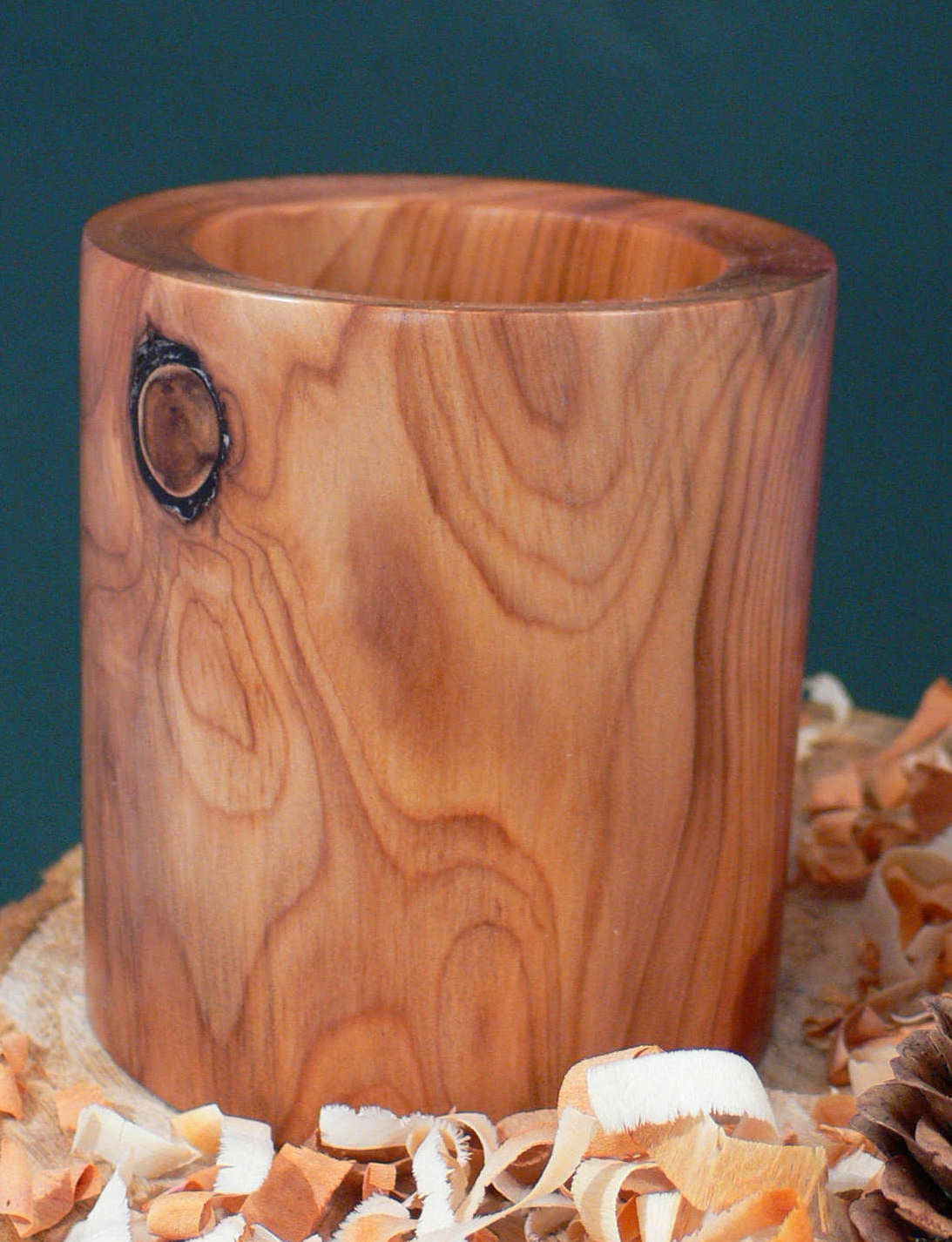 Wood art by Chris Rymer of Inside Out Wood Art made from - Yew