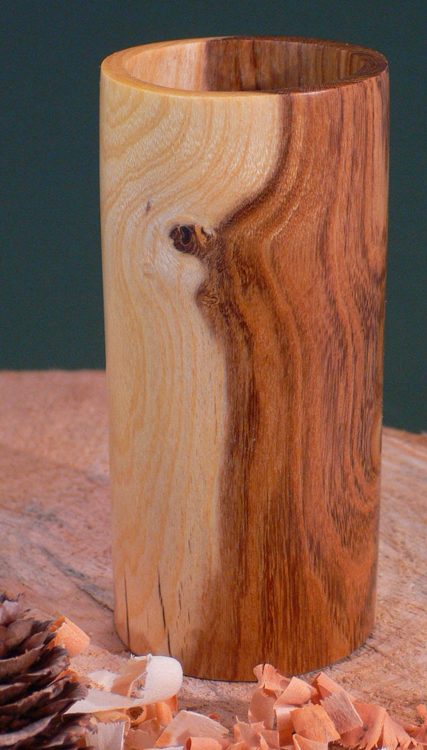 Wood art by Chris Rymer of Inside Out Wood Art made from - Laburnum