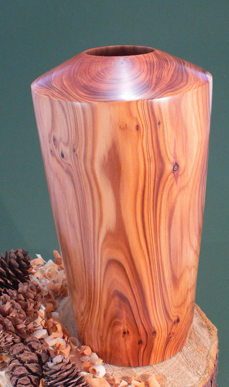 Wood art by Chris Rymer of Inside Out Wood Art made from - Yew