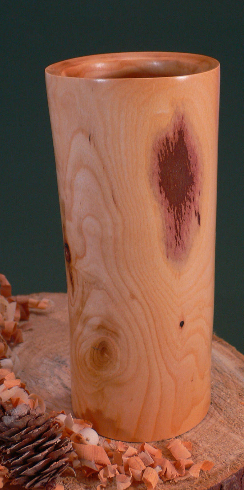 Wood art by Chris Rymer of Inside Out Wood Art made from - Mirabelle Plum