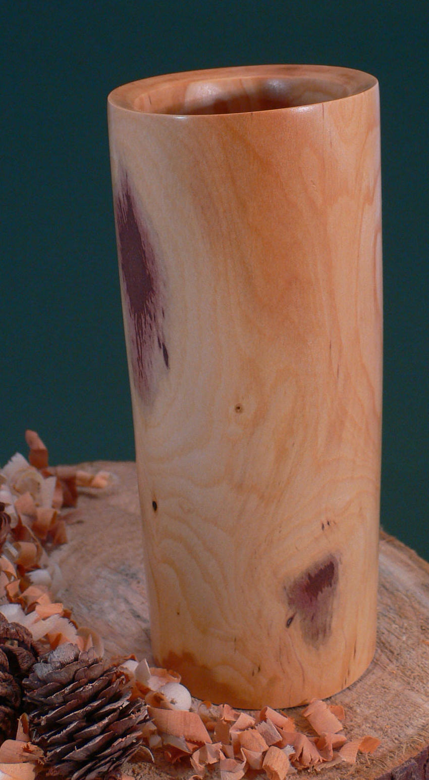 Wood art by Chris Rymer of Inside Out Wood Art made from - Mirabelle Plum