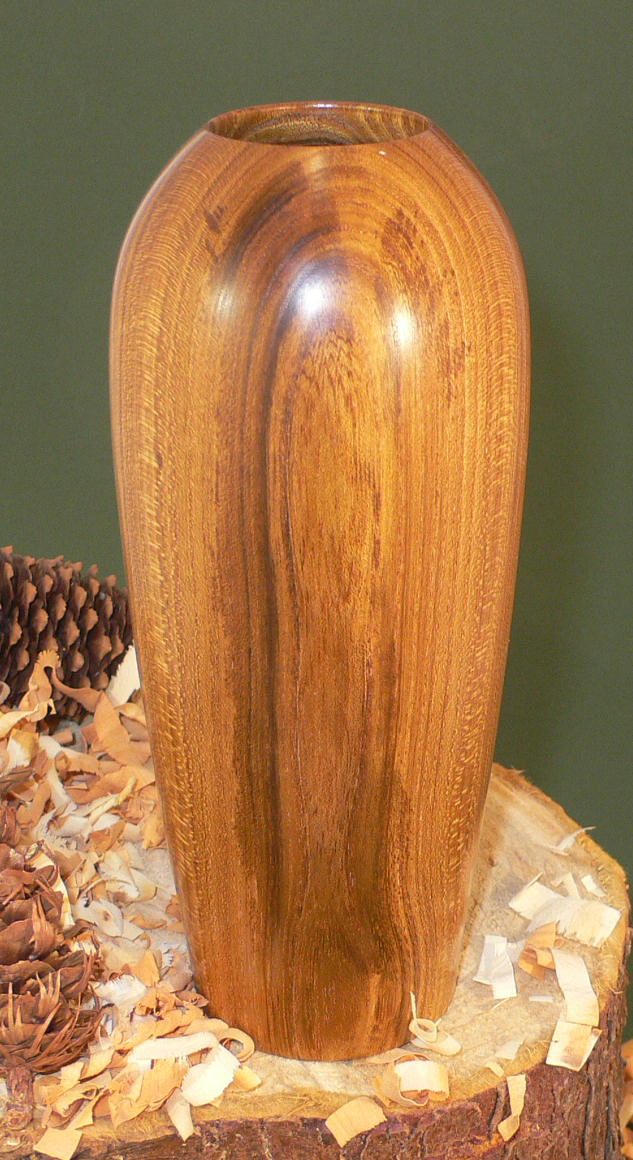 Wood art by Chris Rymer of Inside Out Wood Art made from - Laburnum