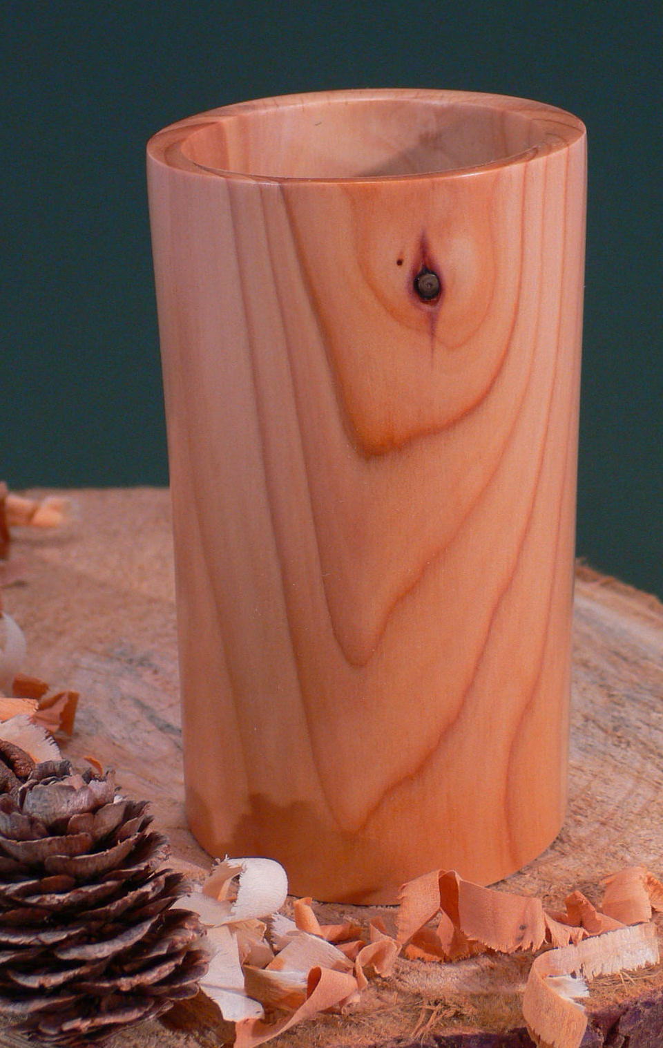 Wood art by Chris Rymer of Inside Out Wood Art made from - Yew
