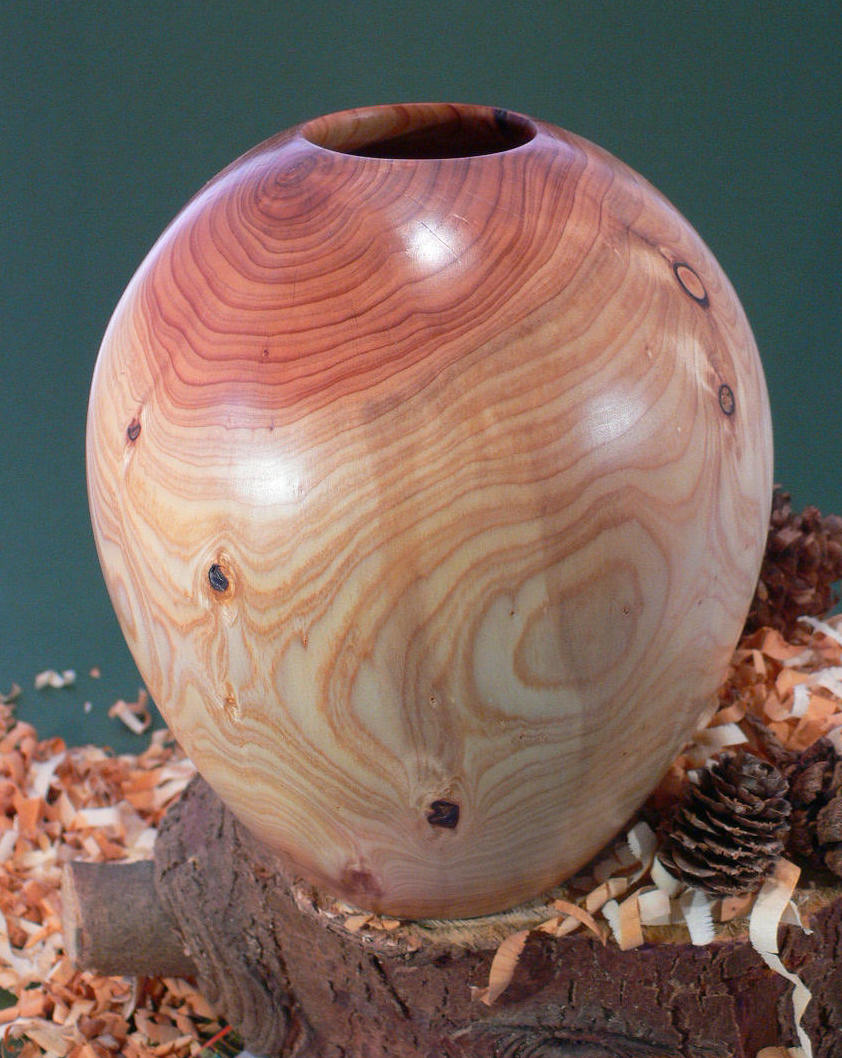 Wood art by Chris Rymer of Inside Out Wood Art made from - Cypress