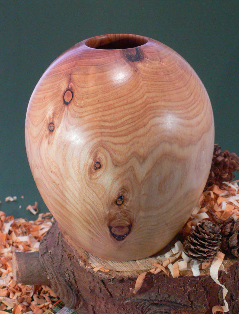 Wood art by Chris Rymer of Inside Out Wood Art made from - Cypress