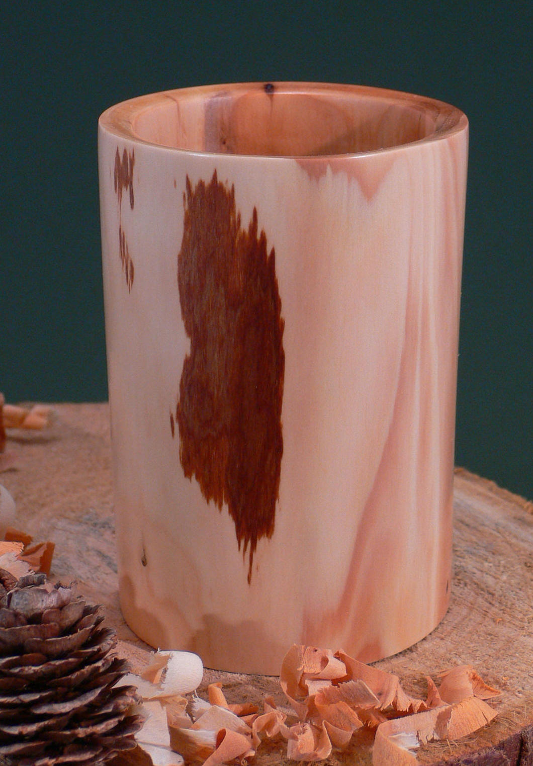 Wood art by Chris Rymer of Inside Out Wood Art made from - Yew